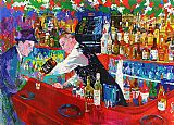 Leroy Neiman Famous Paintings - Frank at Rao's